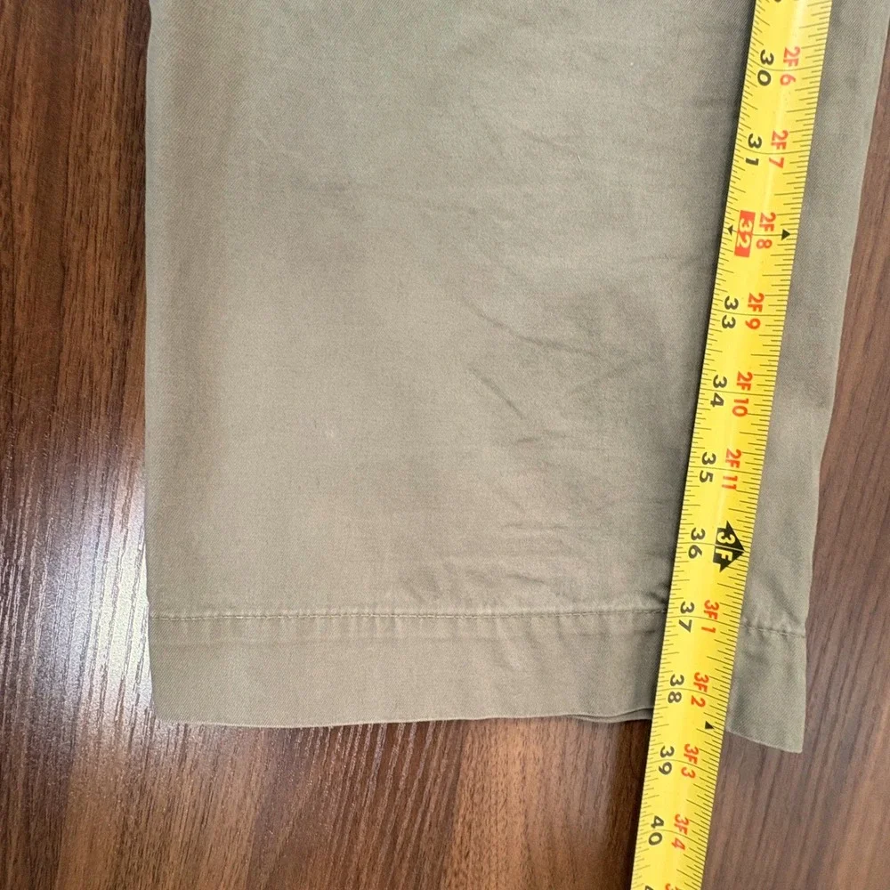 Banana Republic Emerson Chino Mens 36x28 Tan Straight Leg Cotton Pants Khaki